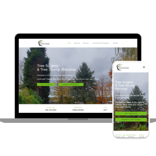 Northwest Trees & Stumps Website Design