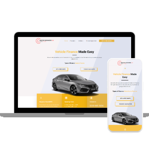 Motorbrokers UK Website Design By Macbeth Designs